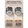 Vakumlu Telefon Tutucu - Katlanabilir Vakum Tabanlı Manyetik Araç İçi Telefon Tutacağı Siyah