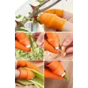 5 Parça Pratik Parmak Koruyucu 1 Parça Baş Parmak Bıçaklı Eldiven Sebze Meyve Soyucu Kesme Ayıklayı