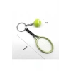 Gerçekçi Tenis Raketi Tasarımlı Şık Anahtarlık Kolye Çanta Süsü Tennis Keychain
