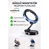 Manyetik Telefon Tutucu Araç İçi 360° Döner Premium Metal Stand Güçlü Mıknatıslı Telefon Tutacağı