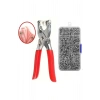 200 Pcs Metal Çıtçıt Pense Seti Paslanmaz Çelik Bebek Elbise Montajı
