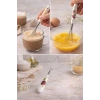 Mini Çırpıcı 1 Adet Paslanmaz Çelik Tel Ergonomik Sap Kahve Yumurta Sos Karıştırıcı