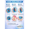 El Egzersiz Aparatı Silikon Parmak Güçlendirici Rehabilitasyon Kas Geliştirici Stres Giderici Orta