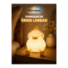 Sevimli Ördek Gece Lambası USB Şarjlı Dokunmatik Silikon LED Gece Lambası 7 Renk Değiştiren Zaman Ayarlı Çocuk ve Bebek Odası Lambası