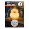 Sevimli Ördek Gece Lambası USB Şarjlı Dokunmatik Silikon LED Gece Lambası 7 Renk Değiştiren Zaman Ayarlı Çocuk ve Bebek Odası Lambası