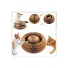 Kedi Tırmalama Oyuncağı – 2 Katlı Karton Kedi Aktivite ve Oyun Evi – Toplu Eğlence Merkezi