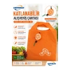 Katlanabilir Alışveriş Plaj Çantası 38x58 cm – Taşınabilir Portakal Kese Tasarımlı, Yıkanabilir, Çevre Dostu Bez Market Çantası