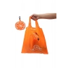 Katlanabilir Alışveriş Plaj Çantası 38x58 cm – Taşınabilir Portakal Kese Tasarımlı, Yıkanabilir, Çevre Dostu Bez Market Çantası