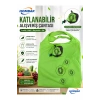 Katlanabilir Alışveriş Plaj Çantası 38x58 cm – Taşınabilir Portakal Kese Tasarımlı, Yıkanabilir, Çevre Dostu Bez Market Çantası