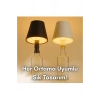 Dokunmatik Şarjlı Şişe Lambası 3 Renk Işık Ayarlı Kablosuz Gece Lambası Masa Lambası Ev Ofis Restoran Kafe