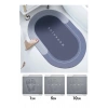 Özel Sihirli Su Emici Banyo Paspası Kaymaz Tabanlı Abdest Paspası 3,5 Mm 40x60