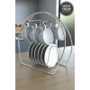 Siyah Oval Kupa Ve Fincan Askılığı Standı