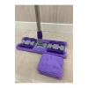 Mor Teleskopik Mandallı Mikrofiber Sihirli Mop Yüzey Temizleyici (duvar,fayans,yer,cam)