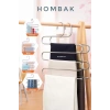 Dekoratif Metal Dolap Içi Krom Askı Pantolon Askısı Çoklu Askılık
