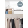 Dekoratif Metal Dolap Içi Krom Askı Pantolon Askısı Çoklu Askılık