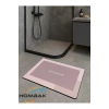 Pembe Sihirli Su Emici Banyo Paspası Kaymaz Tabanlı Abdest Paspası 3,5 Mm 40x60