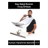Pratik Vakumlu Aynaya Yapıştırma Aparatlı Evde Saç Sakal Kesme Beyaz Tıraş Örtüsü