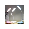 Şarjlı 20 Led Çalışma Okuma Işığı Kademeli Masa Lambası Ayarlanabilir Renk Tonu Parlaklık