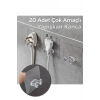 20 Adet Yapışkanlı Çok Amaçlı Kanca | Kablo Tutucu