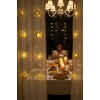 10 Adet Sarkıtlı Ramazan Temalı LED Işık – Pilli 2 Metre İslami Dekoratif Ramazan Süsü