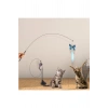 Vantuzlu Tüylü Zilli Olta Kedi Oyuncağı 2 Oltalı