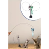 Vantuzlu Tüylü Zilli Olta Kedi Oyuncağı 2 Oltalı