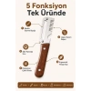 5 in 1 Çok Fonksiyonlu Paslanmaz Çelik Sebze Soyacağı | Rende, Dilimleyici, Meyve Soyucu, Şişe Açaca