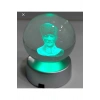 Tasarımlı 3 Boyutlu Işıklı Cam Küre Renk Değiştiren Led Işıklı 3d Cam Küre 3renkli