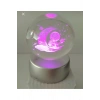 Tasarımlı 3 Boyutlu Işıklı Cam Küre Renk Değiştiren Led Işıklı 3d Cam Küre 3renkli