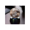 Tasarımlı 3 Boyutlu Işıklı Cam Küre Renk Değiştiren Led Işıklı 3d Cam Küre 3renkli
