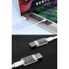 Apple 15/15 Pro Type-C to Type-C Hasır Örgü Hızlı Şarj Kablosu (1m)