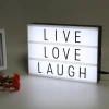 Cinematic Harflerle Işıklı Mesaj Veren Pilli Light Box Led Pano