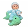 Decotown Hediyelik Sevimli Mavi Bebek Biblo Polyester Süs Eşyası