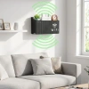 Duvar Tipi Wi-Fi Modem Saklama Kutusu(Siyah) – Kablo Düzenleyici Router Raf Organizer