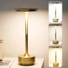 Eskitme Gold Kasa Dokunmatik Şarjlı Masa Lambası – 3 Renk Işık Modlu, LED Aydınlatmalı, Modern & Dekoratif Abajur