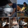 Esnek Boyun LED Okuma Lambası 4 LEDLİ 3 Işık Modlu Eller Serbest Kitap Okuma,Örgü ve Tamir Lambası