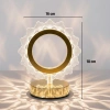 Güneş Şeklinde Kristal LED Masa Lambası – Dokunmatik, 3 Renk Işık Modlu, Şarjlı Mini Dekoratif Gece Lambası