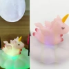 Işık Altında Sallanan Renk Değiştiren Unicornlu Gece Lambası