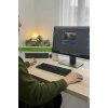 Kablosuz Q Klavye Mouse Seti Rahat Yazım, Sessiz Tuşlar, Ofis ve Ev Kullanımına Uygun Set YK7100