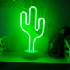 Kaktüs Dekoratif Neon Led Masa Ve Duvar Lambası Gece Lambası