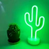 Kaktüs Dekoratif Neon Led Masa Ve Duvar Lambası Gece Lambası