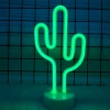 Kaktüs Dekoratif Neon Led Masa Ve Duvar Lambası Gece Lambası