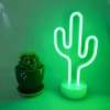 Kaktüs Dekoratif Neon Led Masa Ve Duvar Lambası Gece Lambası