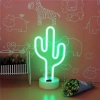 Kaktüs Dekoratif Neon Led Masa Ve Duvar Lambası Gece Lambası