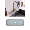 Lavabo İçin Silikon Esnek Mat Musluk Sapı Damlama Tutucu Raf Mutfak Tezgahı Sıçrama Koruma