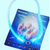 Mavi Renk Neon Led Işıklı Kedi Köpek Kolyesi (18,5 cm)