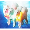 Mavi Renk Neon Led Işıklı Kedi Köpek Kolyesi (18,5 cm)