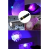 Mini Cep Boy USB İle Şarj Olan Oje Kurutucu Sahte Para Kontol LED UV Mor Işık El Feneri
