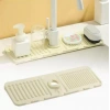 Mutfak Banyo Lavabo Kenarı Silikon Mat Gri
