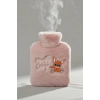 Mutlu Robot Hayvan Figürlü Pembe Peluş Sıcak Su Torbası 1 Lt – Yumuşak Kılıf, Uzun Süre Sıcak Tutan Termal Su Torbası